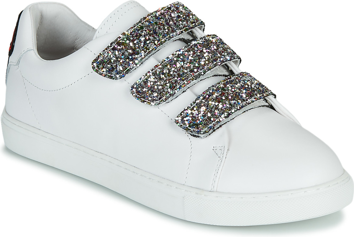 Lage Sneakers Bons baisers de Paname  EDITH GLITTER TONGUE