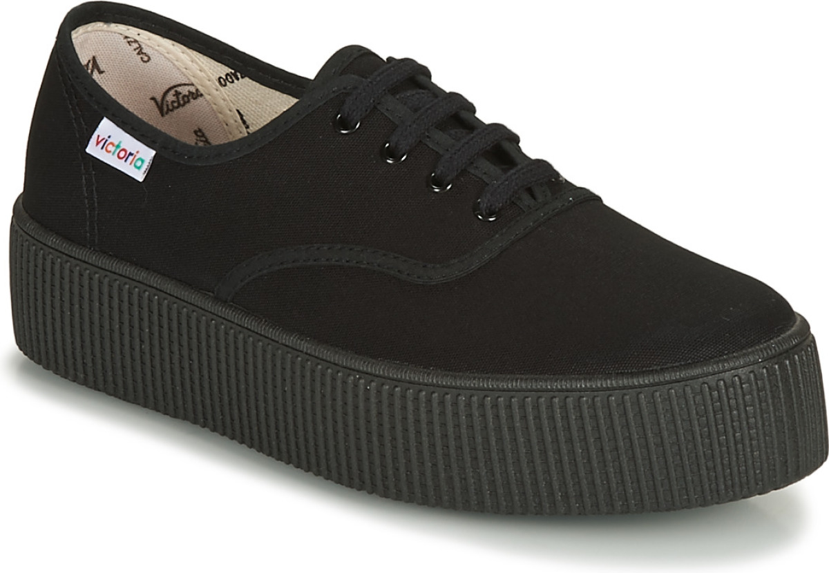 Lage Sneakers Victoria  1915 DOBLE LONA PISO NEG