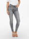 Only Onlpower Lif Mid Push Up Skinny Jeans Dames Grijs