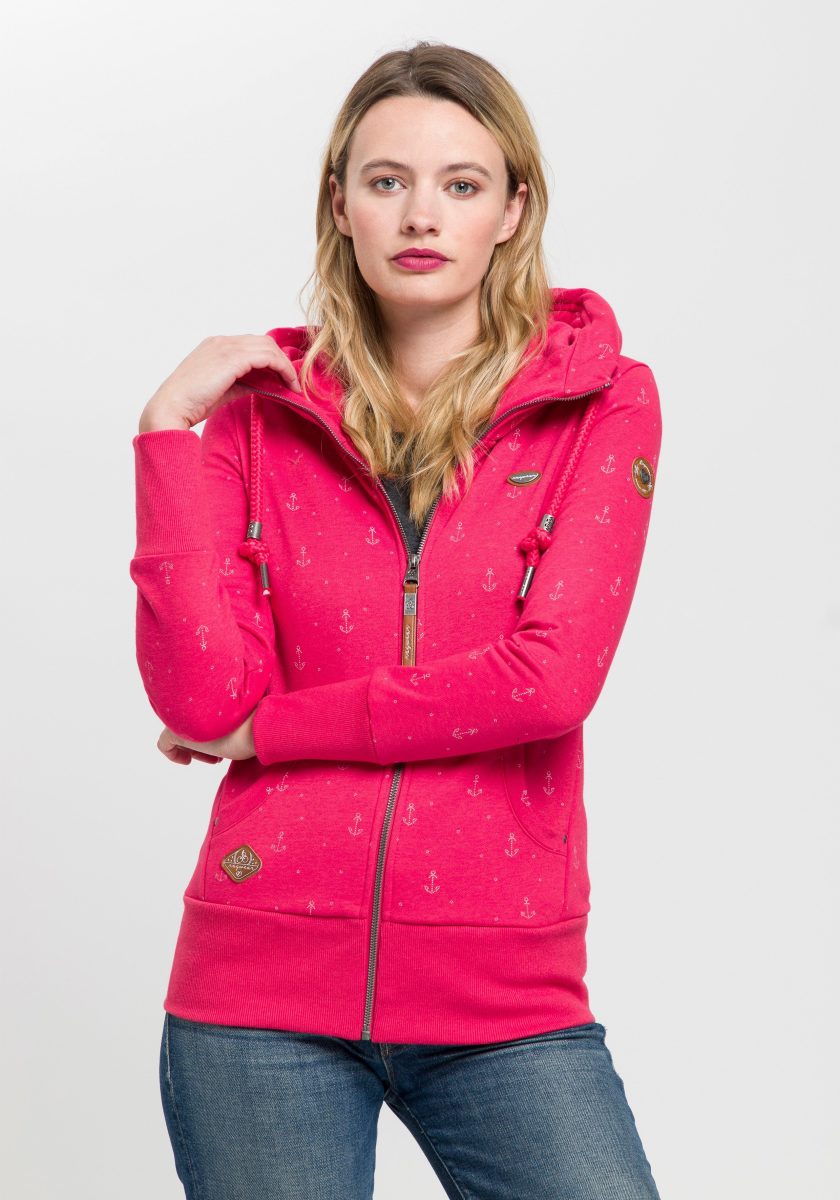 Ragwear Sweatvest met maritieme all-over "anker"-print