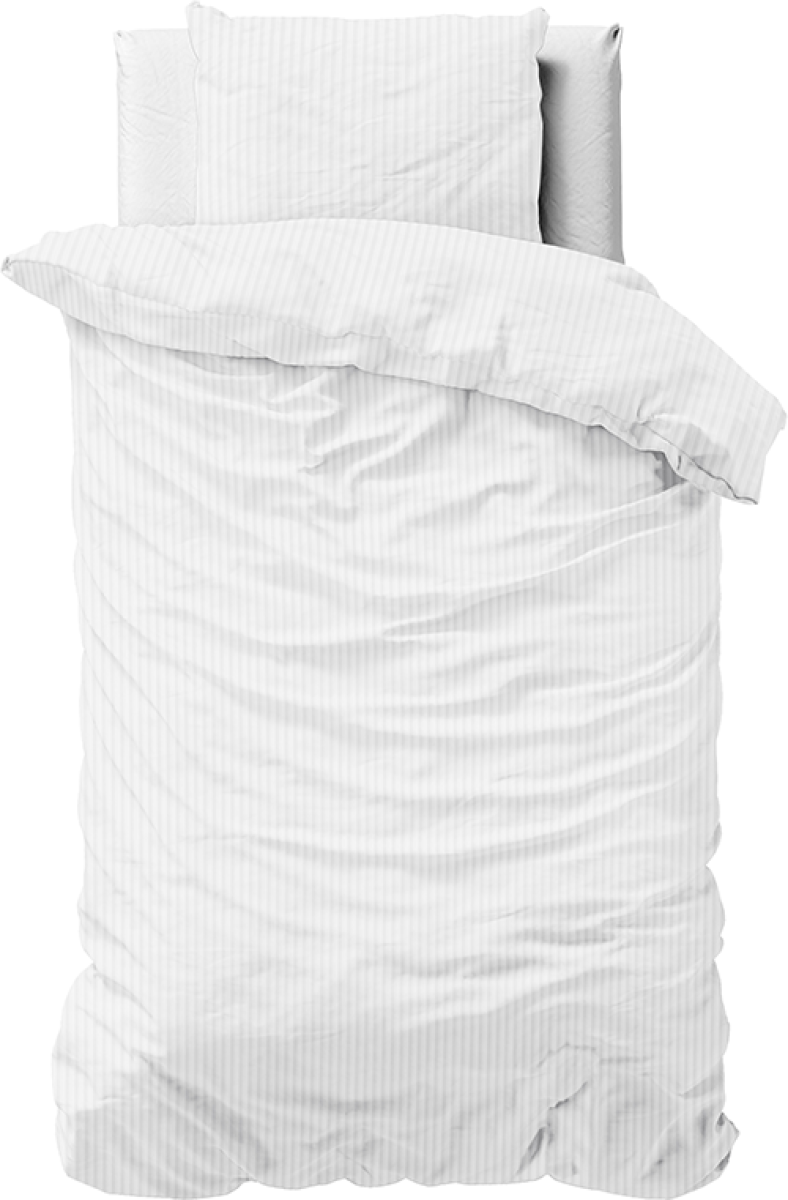 Zensation Lines White 1-persoons (140 x 220 cm + 1 kussensloop) Dekbedovertrek