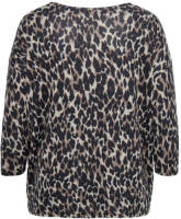 ONLY CARMAKOMA geweven top CARALBA met panterprint grijs/ taupe