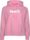 Levi's Plus hoodie Graphic Stnrd met logo roze
