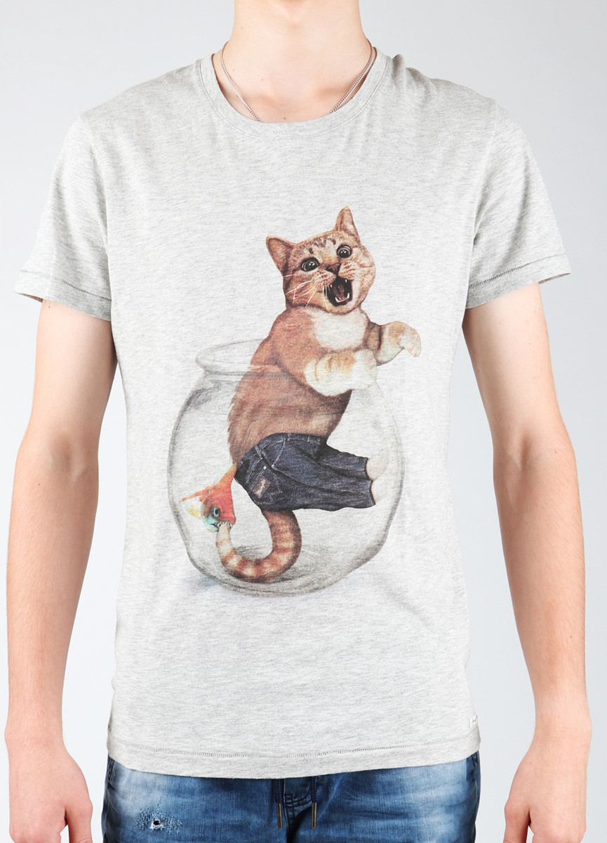 T-shirt Wrangler  Light Grey Mel W7940IS03
