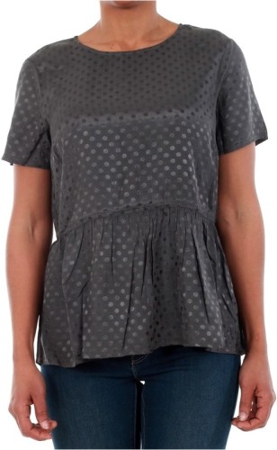 T-shirt Korte Mouw VERO MODA  10191474 VMISOLDE TIE S/S TOP SB2 ASPHALT