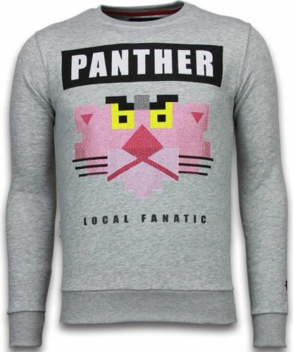 Sweater Local Fanatic  Panther Rhinestone