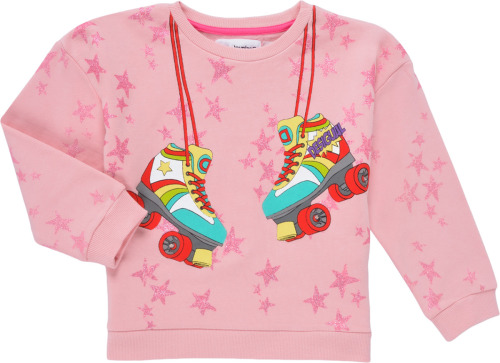 Desigual hoodie met all over print roze
