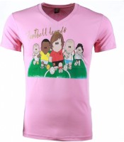 T-shirt Korte Mouw Local Fanatic  Football Legends Print