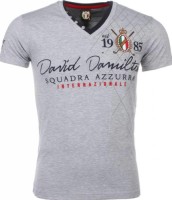 T-shirt Korte Mouw David Copper  Korte Mouwen Borduur Squadra Azzura