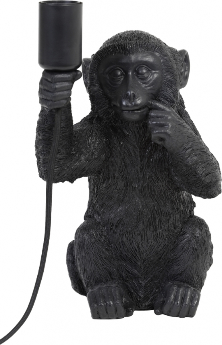Merkloos Tafellamp MONKEY Zwart