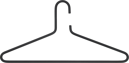 Merkloos Kledinghanger (set 3 stuks) WAALRE Zwart