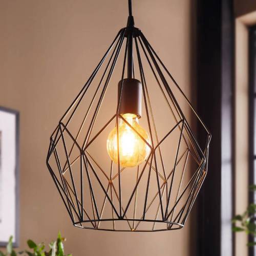 Merkloos Hanglamp DRAAD Zwart