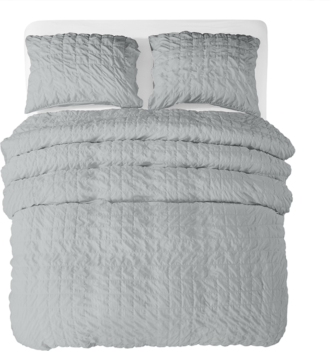 Zensation Exclusive Crispy Oslo Kleur: Grijs, 140 x 220 cm Dekbedovertrek