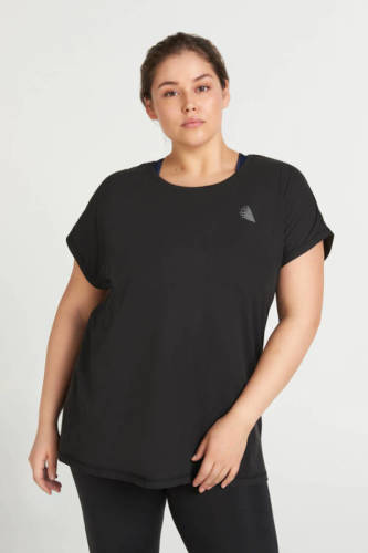 ACTIVE By Zizzi Plus Size sport T-shirt zwart