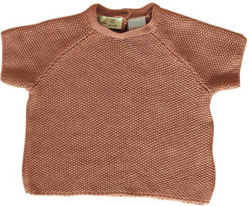 Witlof for kids baby gebreid T-shirt bruin