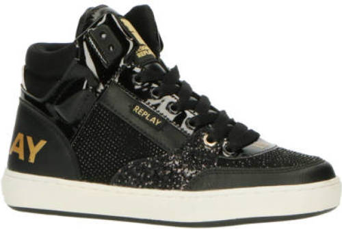 Replay Cobra sneakers zwart/goud