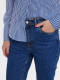 VERO MODA high waist straight fit jeans VMBRENDA donkerblauw