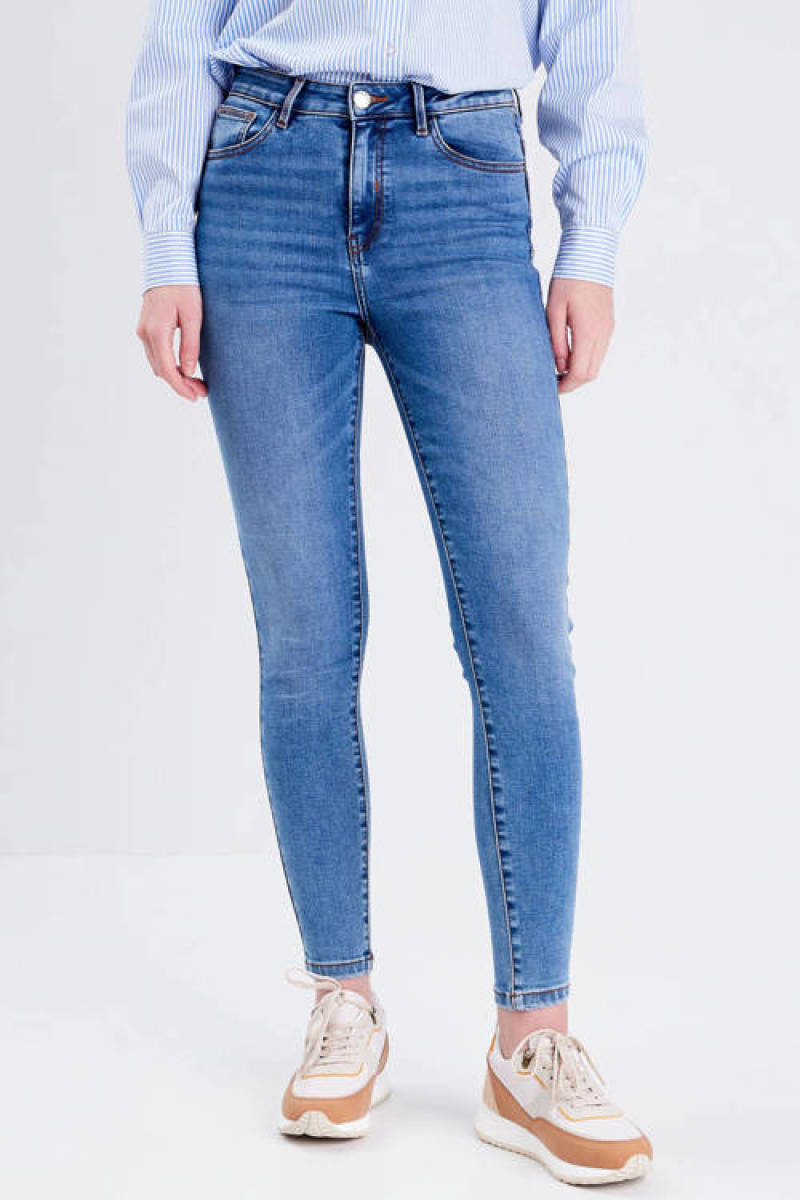 Cache Cache high waist push-up skinny jeans blauw