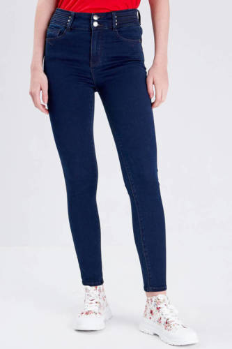 Cache Cache high waist skinny jeans denim blue black