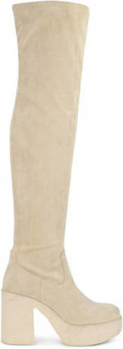 POSH by Poelman Kelly overknee laarzen beige