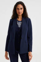 WE Fashion aansluitende geweven blazer donkerblauw