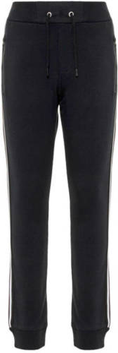 NAME IT KIDS joggingbroek met zijstreep zwart