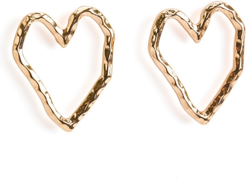 La Redoute Collections Gehamerde metalen hart oorbellen