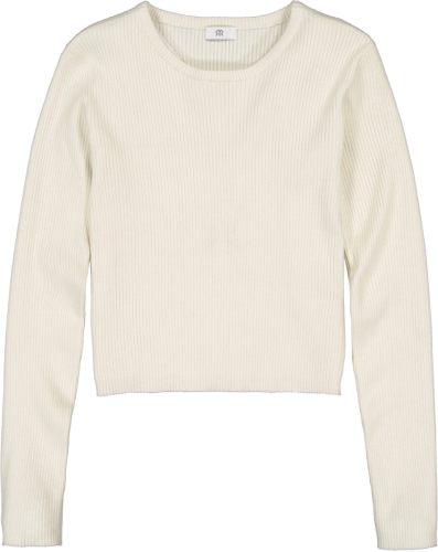 La Redoute Collections Slim trui met ronde hals, geribd fijn tricot
