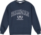 La Redoute Collections Sweater met ronde hals in molton, bedrukt, Campus stijl