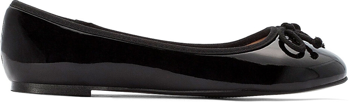 La Redoute Collections Gelakte ballerina's met strik