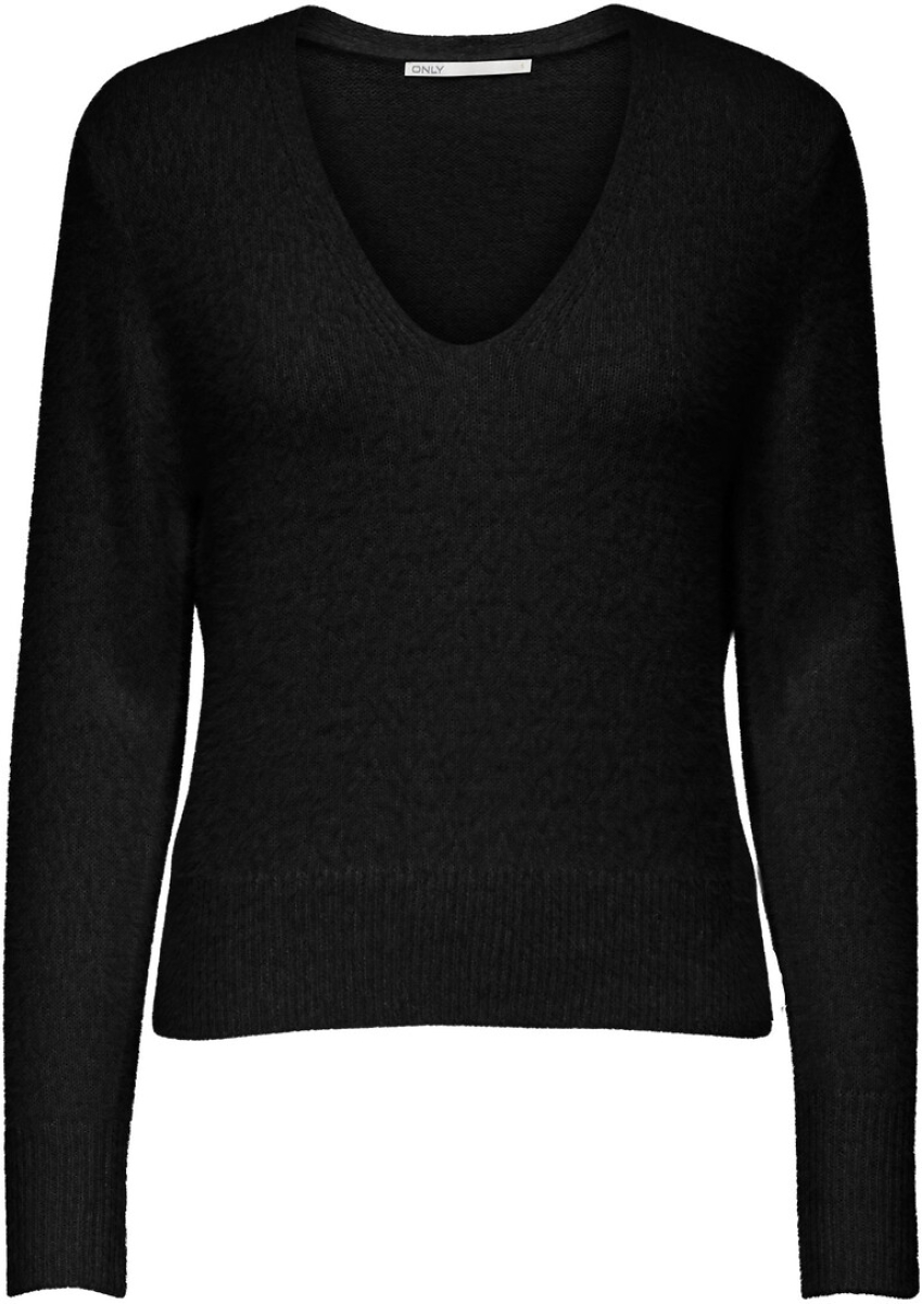 Only Trui met V-hals, donzig tricot