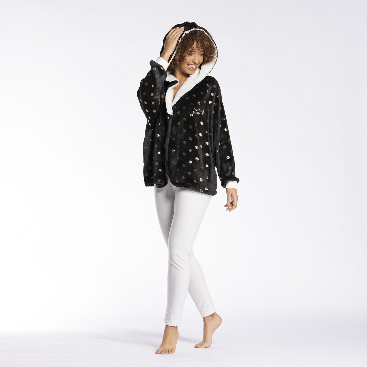 NAF NAF Vest met kap Dotty