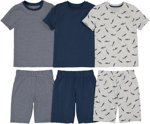 La Redoute Collections Set van 3 pyjashorts in katoen met haaienprint