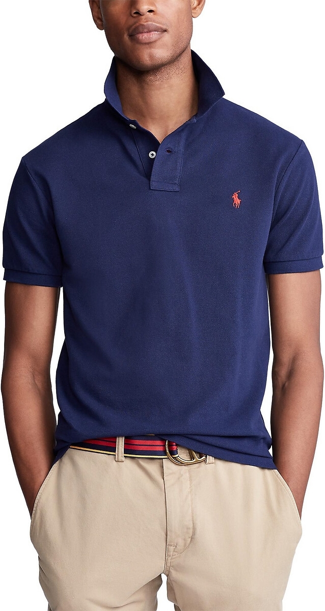 Polo Shirt Korte Mouw Polo ralph lauren  POLO CINTRE SLIM FIT EN COTON BASIC MESH LOGO PONY PLAYER
