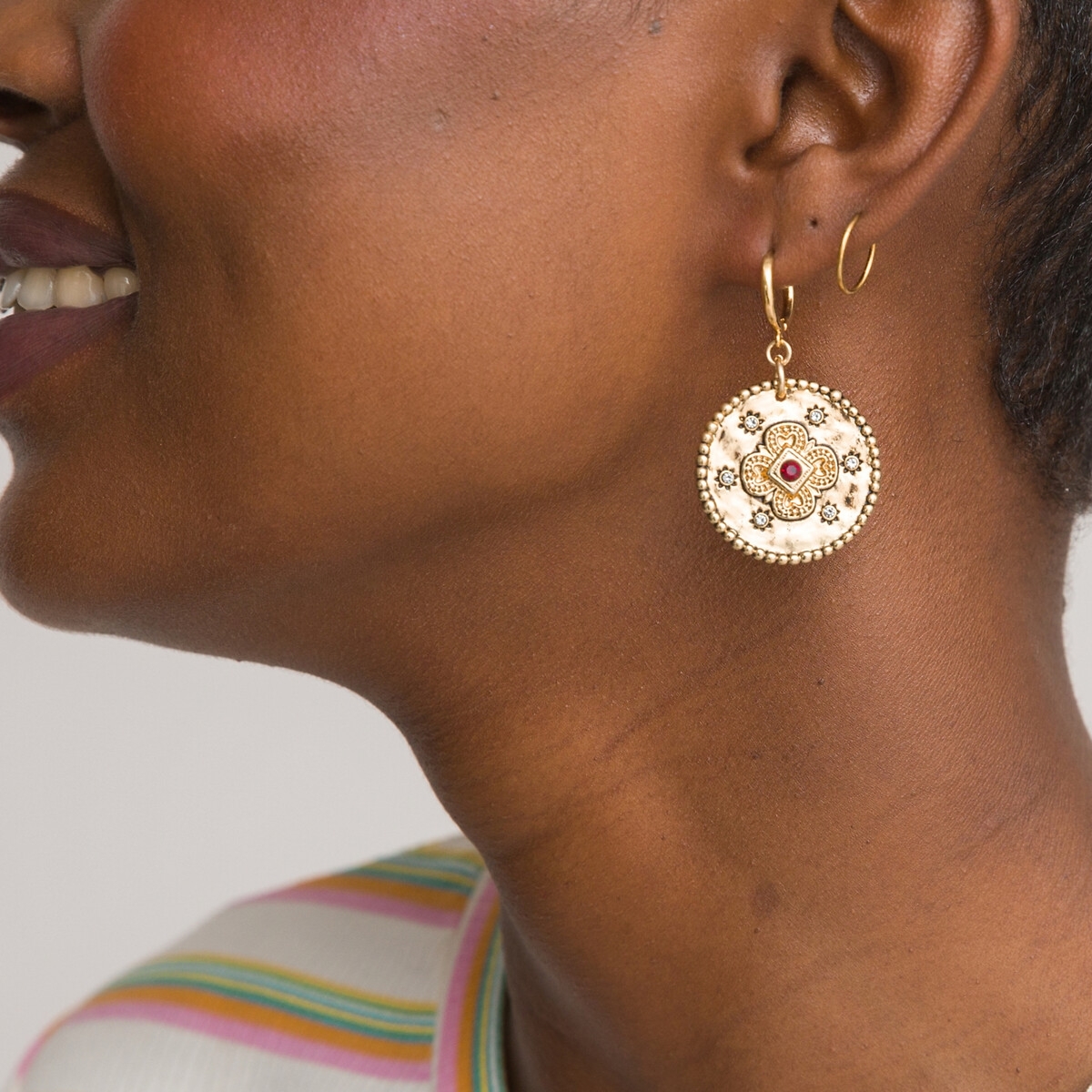 La Redoute Collections Medaille oorhangers