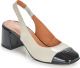 Jonak Leren pumps met open hiel, Adama