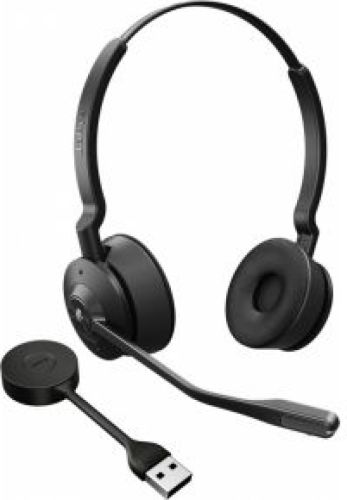 Jabra Engage 55 Headset Draadloos oorhaak Kantoor/callcenter Zwart, Titanium