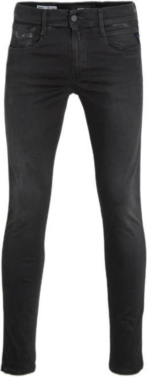 Replay slim fit jeans ANBASS Hyperflex black