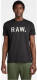 G-star Raw T-shirt Stencil van biologisch katoen black