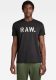 G-star Raw T-shirt Stencil van biologisch katoen black
