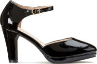 La Redoute Collections Plus Gelakte pumps, brede hak, brede voet 38-45