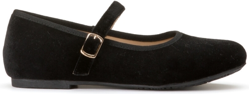 La Redoute Collections Ballerina's in fluweel