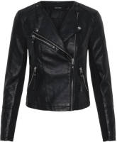 VERO MODA imitatieleren bikerjack VMRIAFAVO zwart
