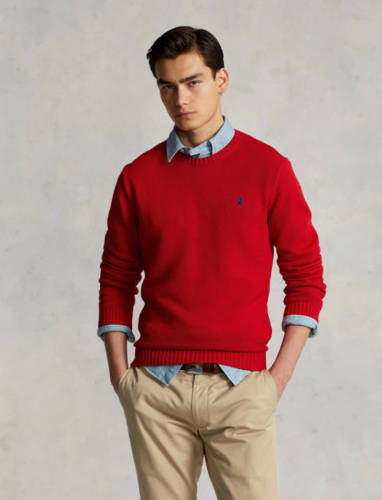 Polo ralph lauren fijngebreide pullover red