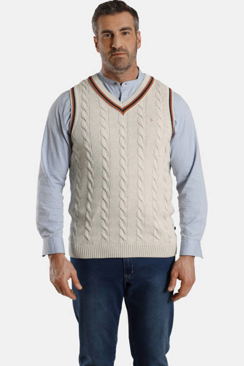 Charles Colby spencer Plus Size lichtblauw