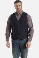 Charles Colby gilet Plus Size donkerblauw