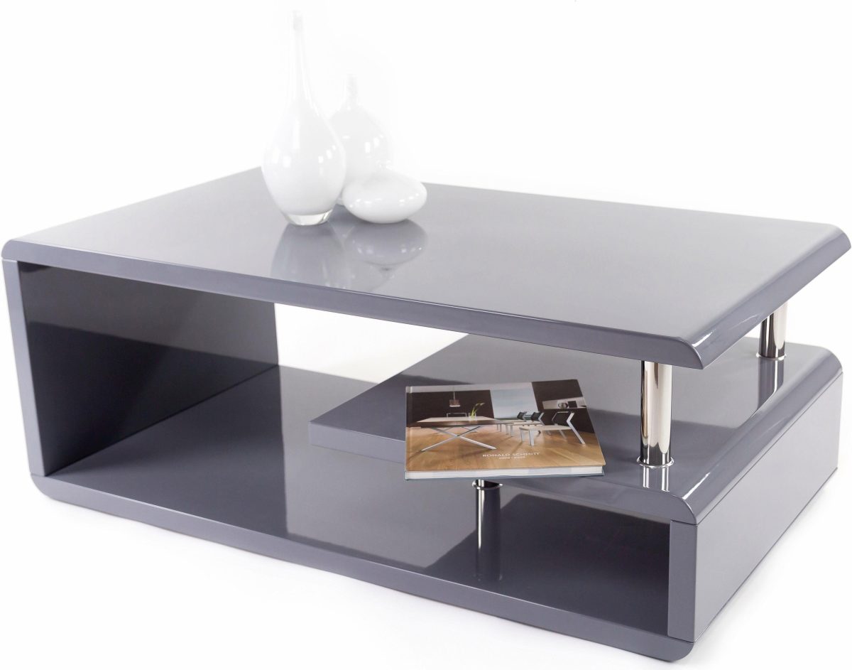 Paroli Salontafel Hoogglans-wit met legruimte