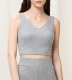 Triumph Crop top in recycled ribtricot Thermal