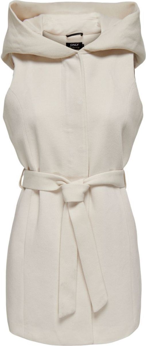 Only Lange Capuchon Gilet Dames Beige