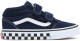 Vans YT Ward V Checker Sidewall Dress Sneaker  Blauw